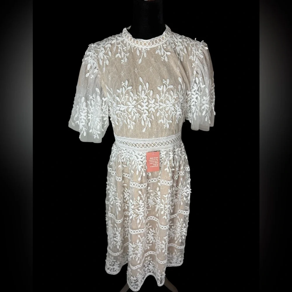Ivy City Sicily Dress with Flutter Sleeves NWT - Picture 13 of 16